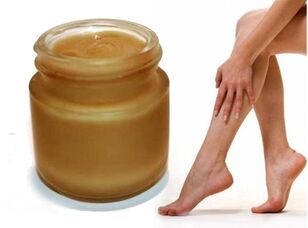 Ointment against varicose veins of the feet