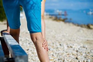 Varicose veins of the lower extremities from physical exercise